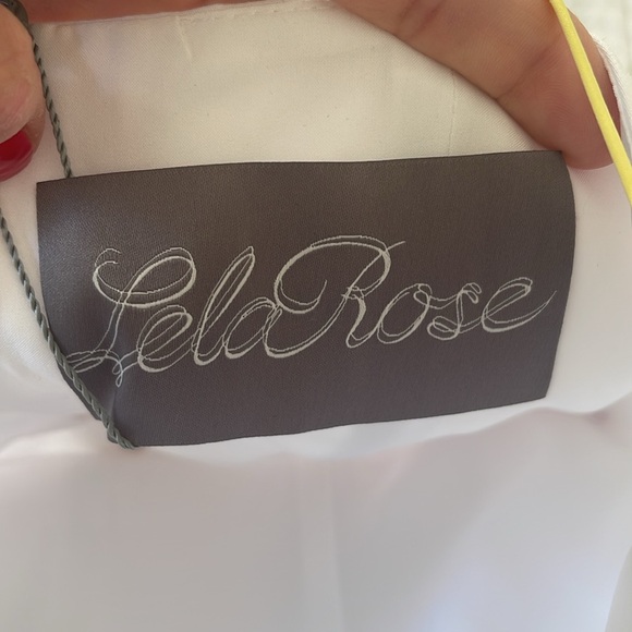 Lela Rose Cotton Poplin Fruit Embroidered Drop Waist Dress - Picture 5 of 7